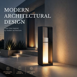 Minimal Solar Outdoor Pathway Floor Lamp