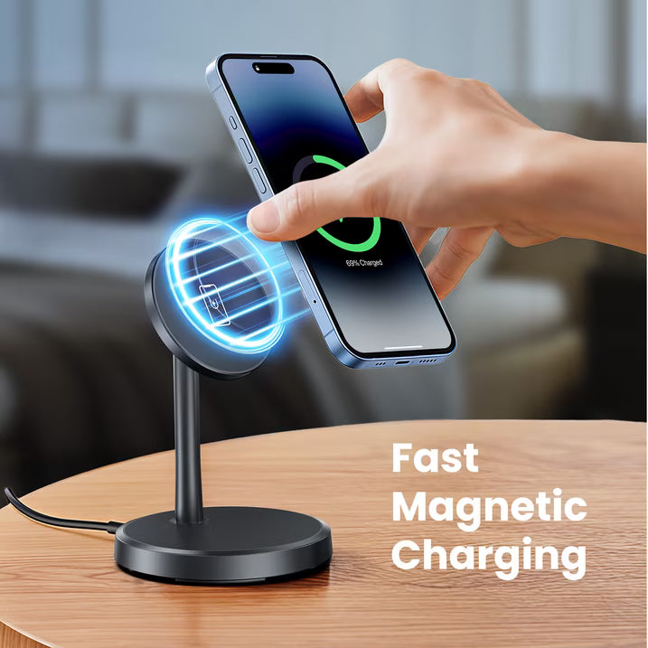 Adjustable Magnetic 15W Wireless Charging Stands