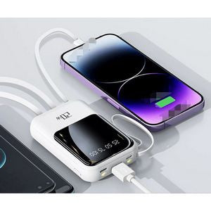 Built-in 3 Cables 20W Portable Power Bank